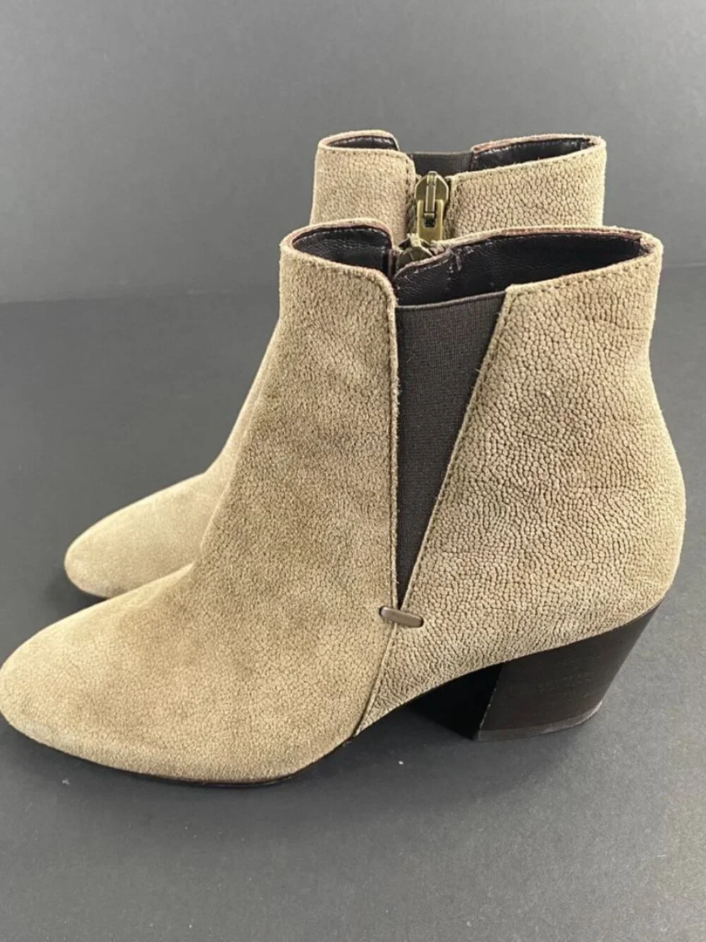 Aquatalia Tan Chelsea Booties Size 4